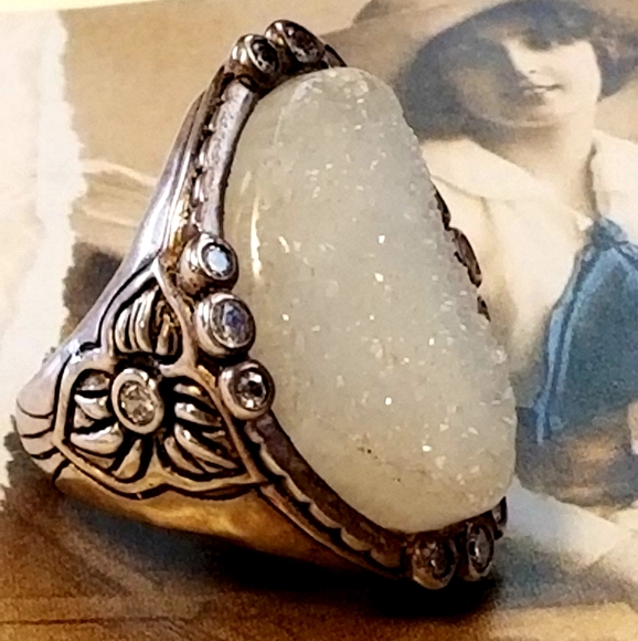 Silpada Sterling Silver & Druzy Ring - Picture 7 of 11